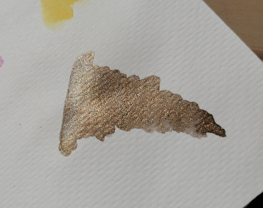 Håndlavet bronze akvarel farve med glimmer