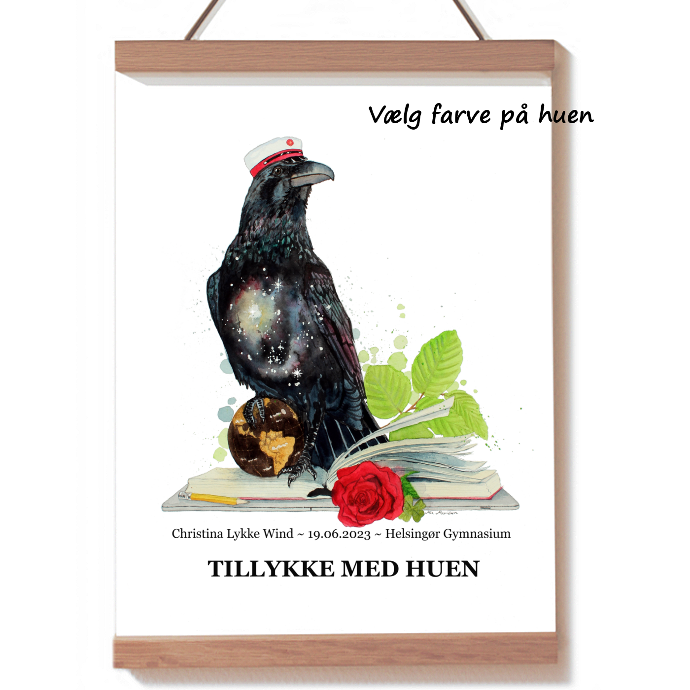 Studenterplakat med en intelligent ravn