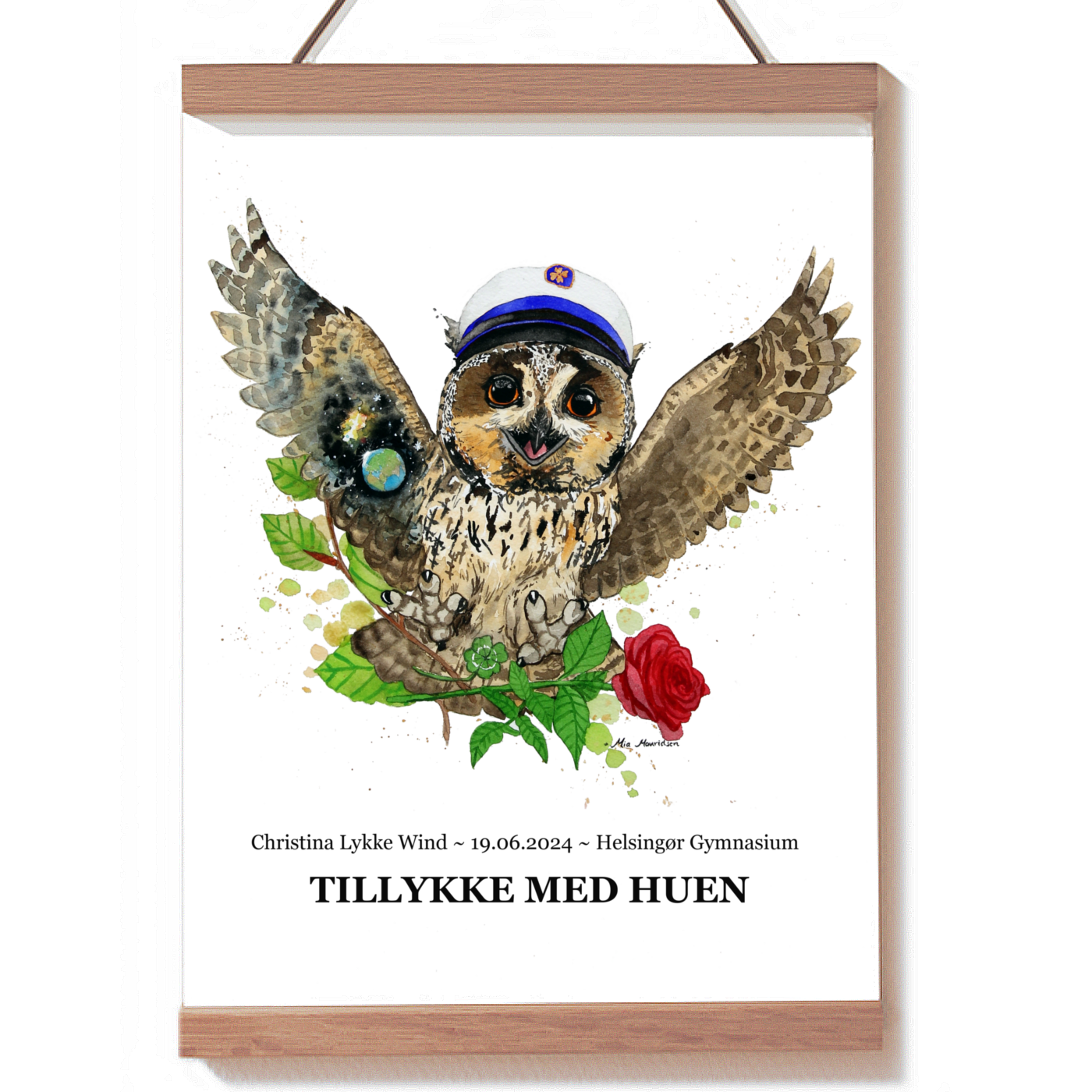Studentergave til blå hue