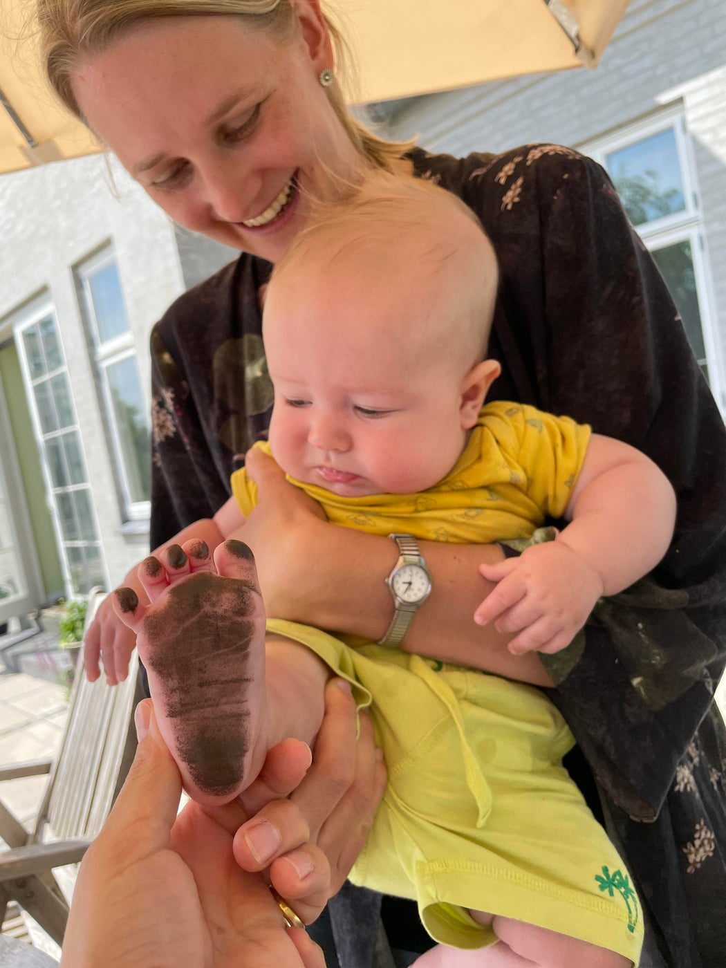 Alt til at lave babys fodaftryk