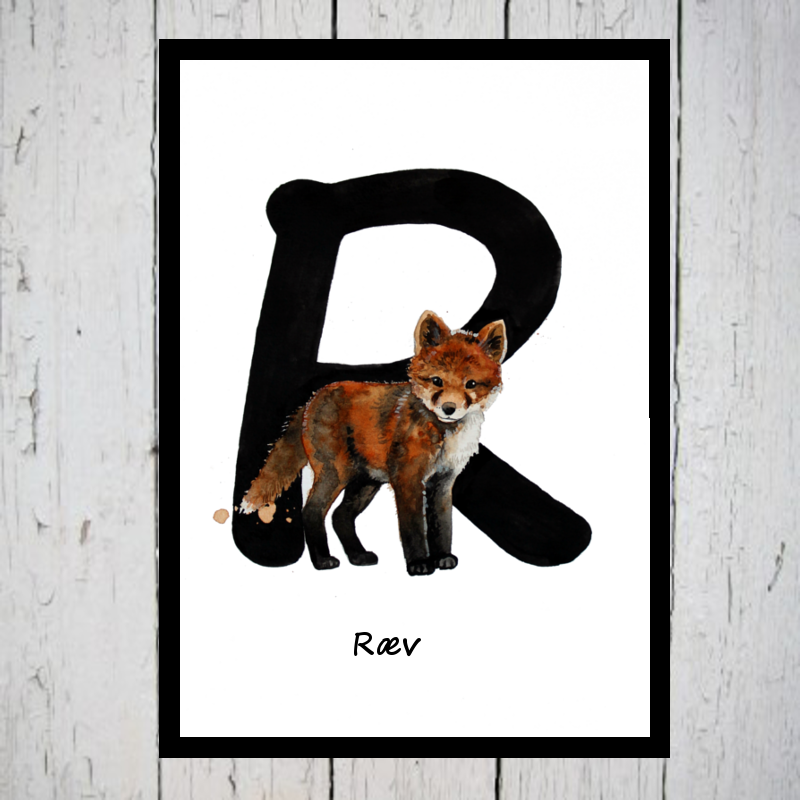 Ræv alfabetdyr R
