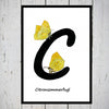 Citronsommerfugl alfabetdyr C