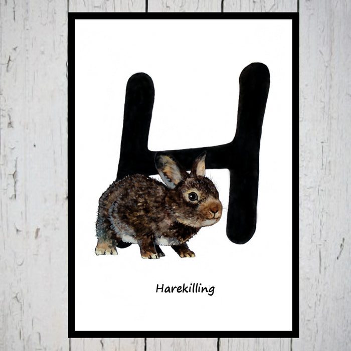 Harekilling alfabetdyr H